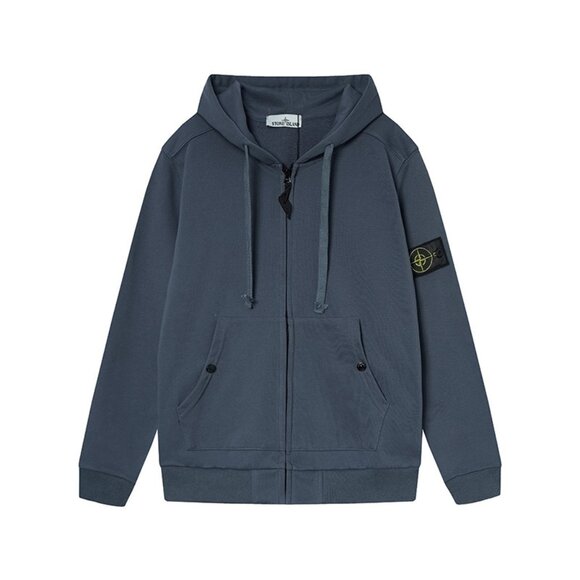 Stone Island Blue Hoodie - Picture 1 of 2